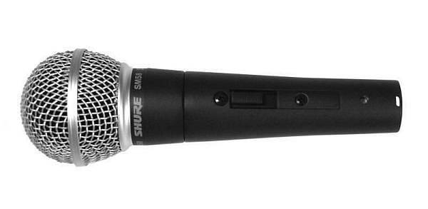 shure sm 58s microfono dinamico con interruttore