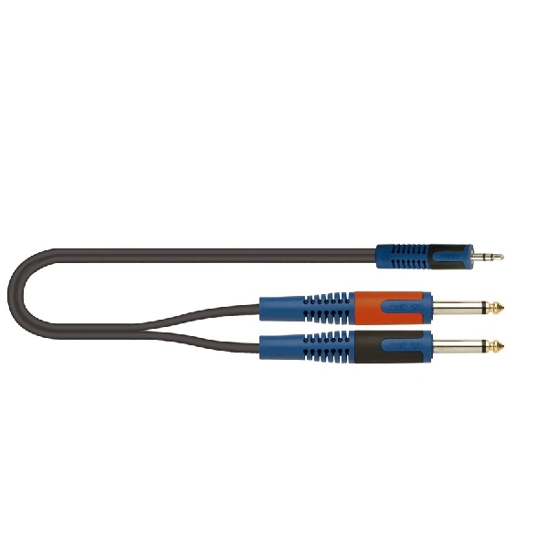 quik lok rksa140 1 cavo minijack stereo due jack mono