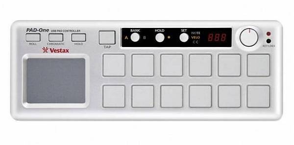 vestax pad one controller midi usb in alluminio