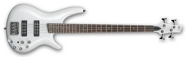 ibanez sr300 pw pearl white basso elettrico bianco