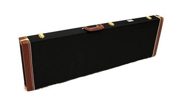 luke daniel wbc6 custodia rigida in legno per basso elettrico tessuto nero