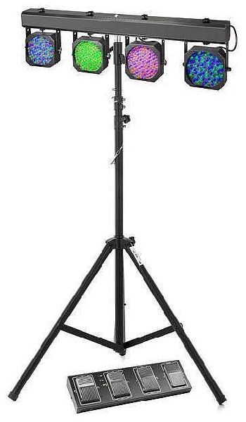 cameo multi par1 set3 luci led con stativo e pedale di controllo