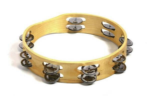 extreme tamburello in legno 10 pollici con piattini hlt102