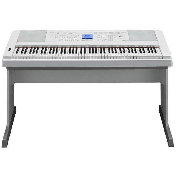 yamaha dgx660wh portable grand pianoforte digitale e arranger con supporto