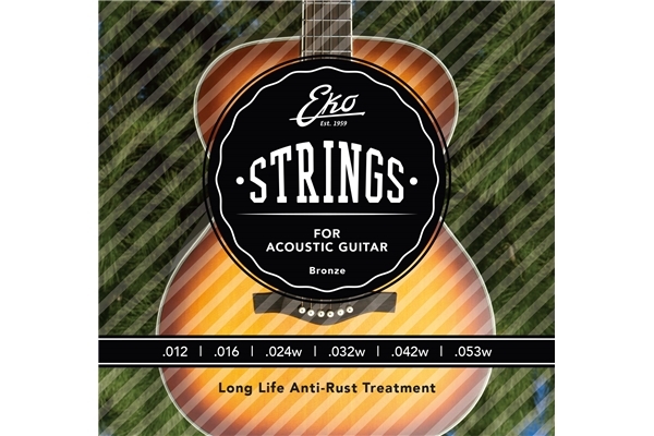 eko acoustic guitar string 11 52 set