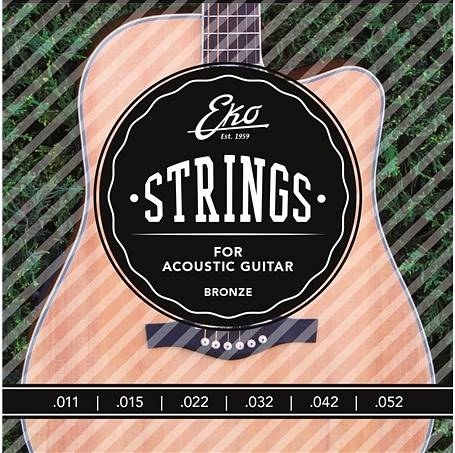 eko acoustic guitar string 11 52 set muta di corde per chitarra acustica