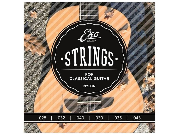 eko classical guitar string medium set