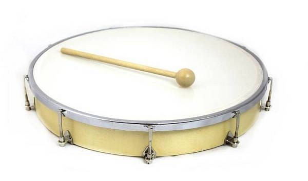 luke daniel jb912ft tamburello ginnastica ritmica con cerchio e tiranti 32 cm