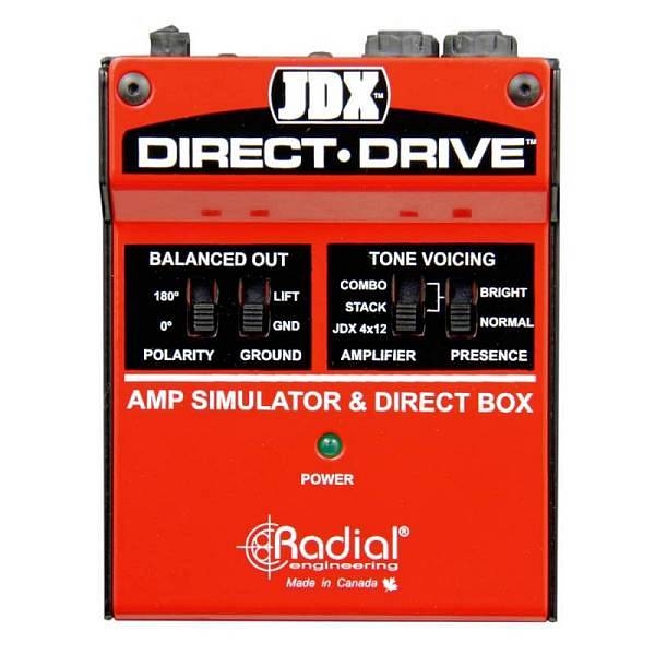radial jdx direct drive di con simulazione amplificatore