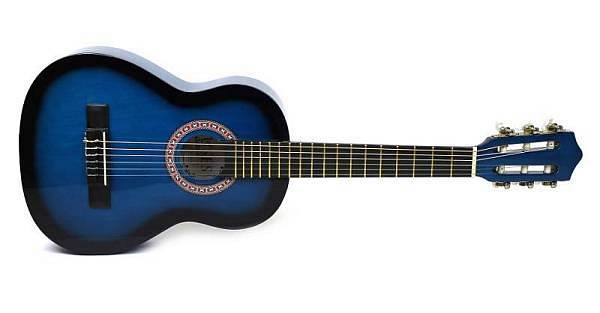 muses cg30018bls chitarra classica un ottavo per bambini colore blu sfumato