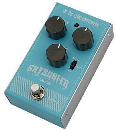 tc electronic skysurfer reverb pedale riverbero digitale 3 algoritmi
