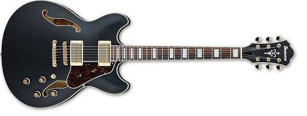 ibanez as73g bkf artcore semi hollow black flat