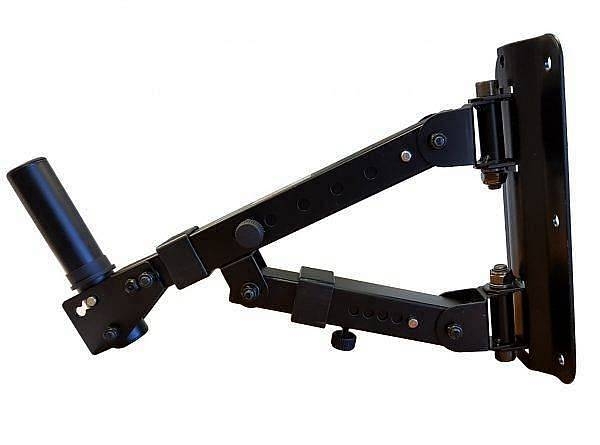 extreme ss wall 3 supporto professionale rinforzato per casse da muro in metallo colore nero