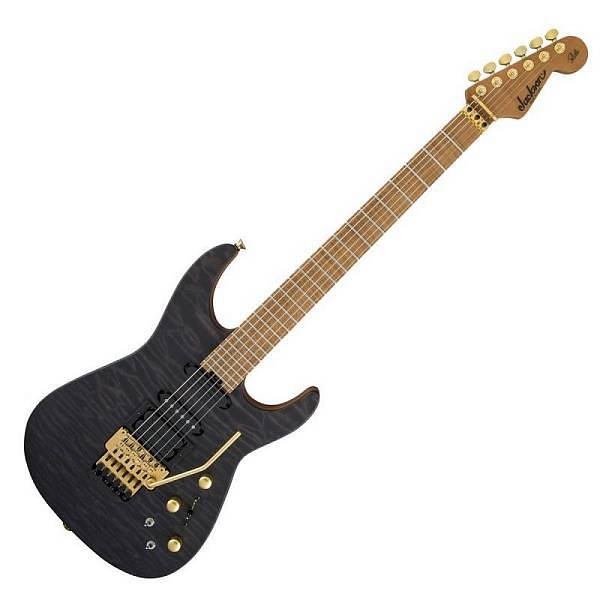 jackson usa signature phil collen pc1 satin stain caramelized flame mn transparent black
