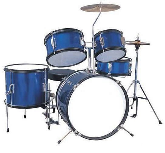 extreme d 900j5 blue batteria acustica junior per bambini completa con sgabello bacchette