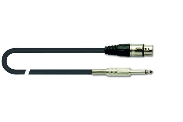 quik lok mx777 3 cavo microfonico assemblato serie strix colore nero 3 metri