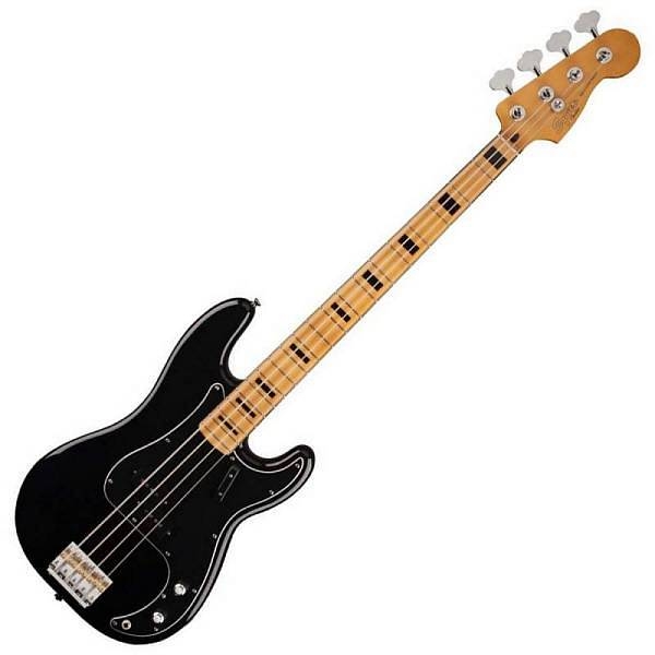 squier by fender classic vibe precision bass 70s mn black