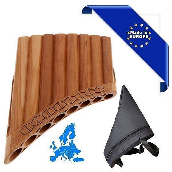 hora flauto di pan solist soprano in do made in europe borsa 8 canne do2 do3 in acero forma curva