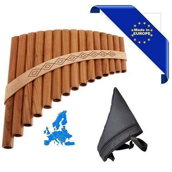 hora flauto di pan solist contralto in sol made in europe borsa 15 canne sol1 sol3 in acero forma curva