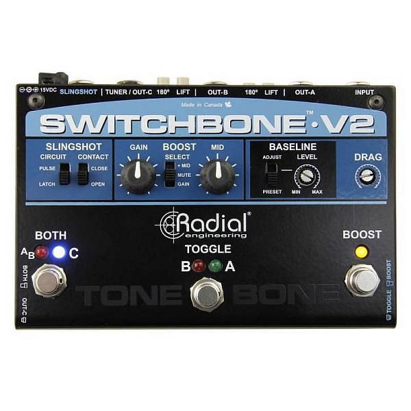 radial switchbone v2 selettore amplificatori e booster