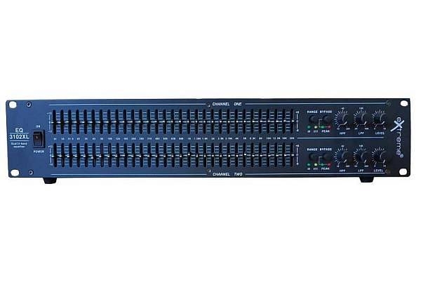 extreme eq3102xl equalizzatore grafico professionale 2 x 31 bande