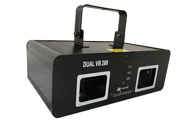 extreme dual vb 200 effetto luce doppio laser viola blu dmx