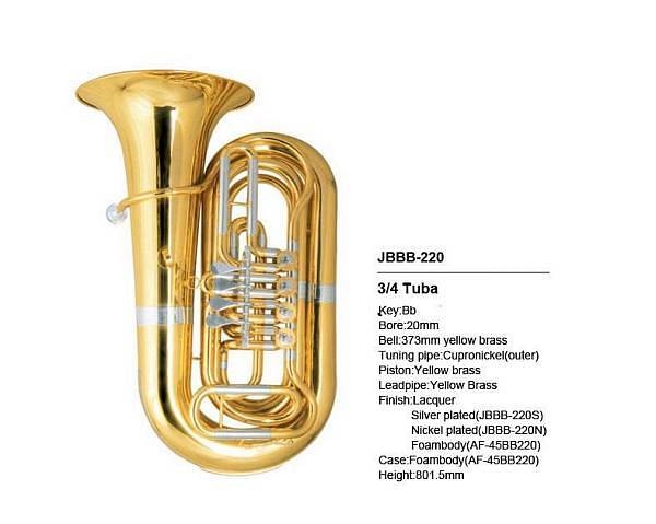 extreme jbbb220l tuba 34 in sib
