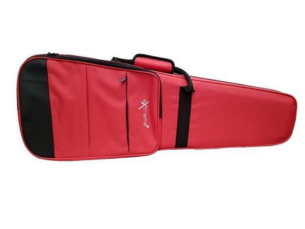 extreme af16b violin case custodia per violino 34 colore rosso