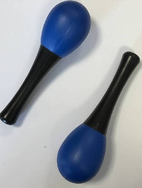 extreme dp14 coppia maracas in plastica colore blu