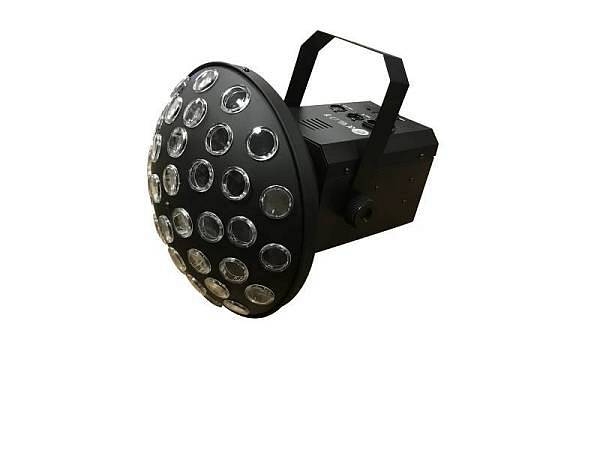 extreme mushroom 4 quad 3 effetto luce led 4 leds controllo dmx