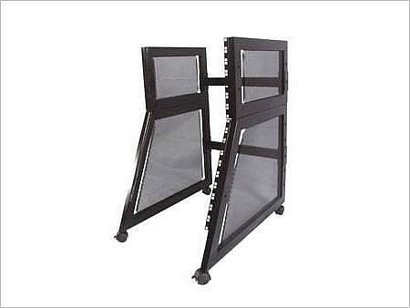 extreme st10bs carrello armadio portarack 14u doppia inclinazione unita rack con 4 ruote