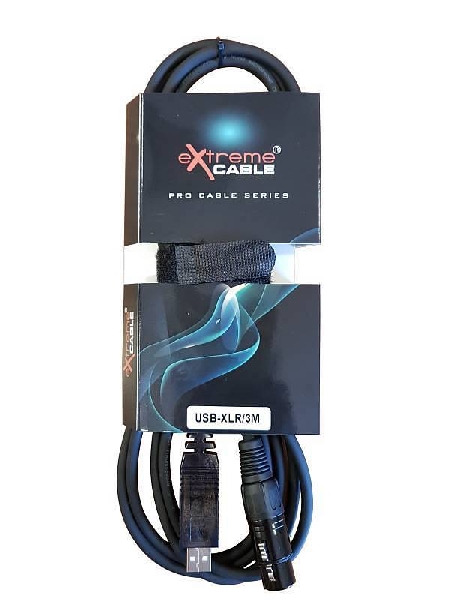 extreme usb xlr3m cavo usb xlr cannon femmina per registrazioni pc broadcasting