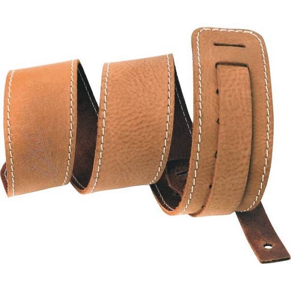 eko gbu strap leather brown tracolla in pelle marrone per chitarra o basso