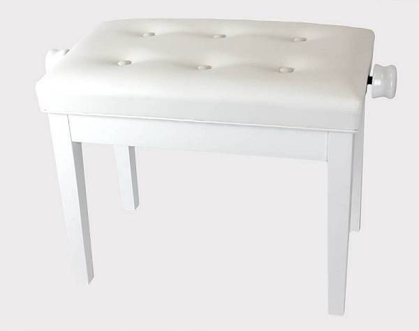 weisbach 102 17 wh panchetta per pianoforte in legno colore bianco