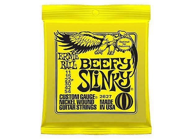 ernie ball 2627 nickel wound beefy slinky 11 54 muta di corde per chitarra elettrica