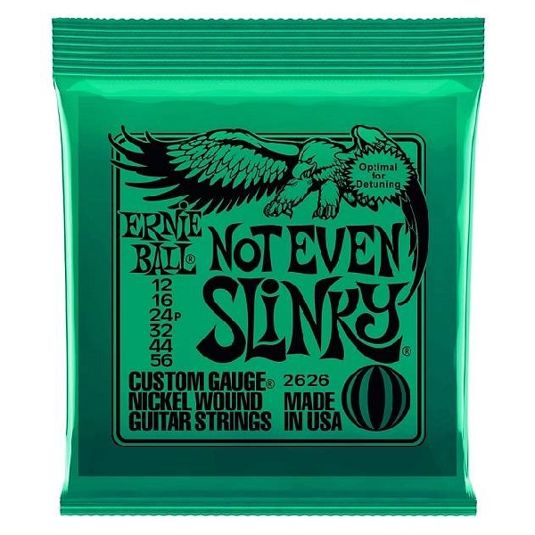 ernie ball 2626 nickel wound not even slinky 12 56 muta di corde per chitarra elettrica