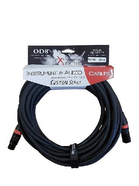 extreme pxx 001bk5m orange cavo microfonico bilanciato xlr xlr od8 serie custom per live studio 5 metri anelli connettori ar