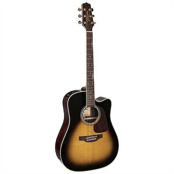 takamine ps 5 dc tb pro series selected tobacco burst made in japan