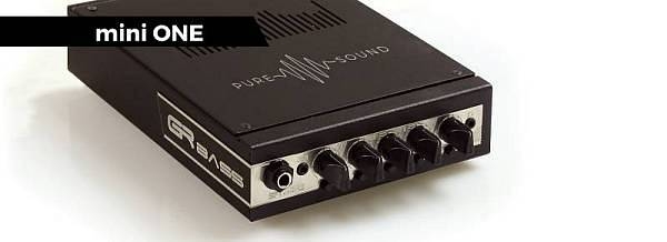 gr bass mini one blk testata per basso 350w