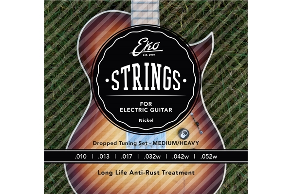 eko corde chitarra elettrica 10 52 light top heavy bottom set6