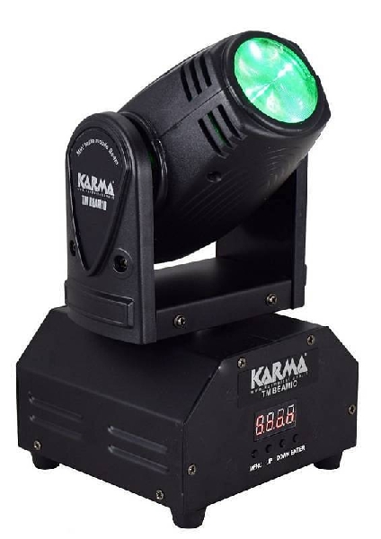 karma tm beam10 mini testa mobile beam dmx