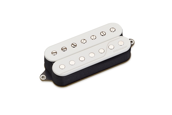 fishman fluence open core classic humbucker bridge 7 corde white