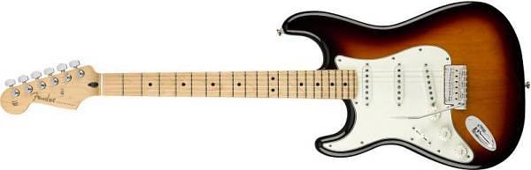 fender player stratocaster mn lh 3c sunburst