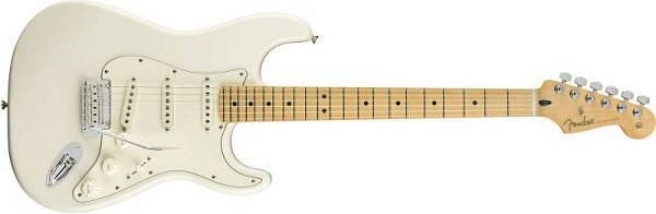 fender player stratocaster mn polar white