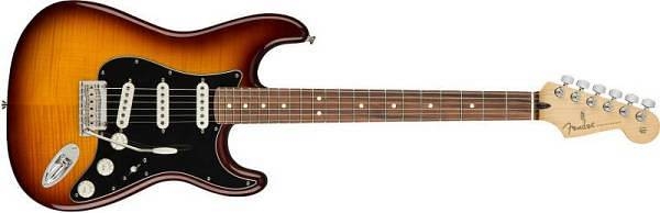 fender player stratocaster plus top pau ferro tobacco sunburst