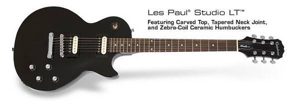 epiphone les paul studio lt ebony eb
