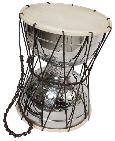 muses talking drum in ottone 2 x 10 35 cm con battente