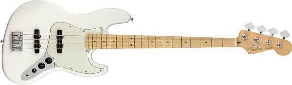 fender player jazz bass mn polar white