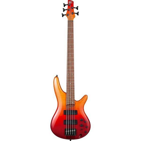 ibanez sr875 alg basso elettrico 5 corde pickup bartolini autumn leaf gradation