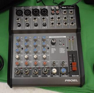 mixer passivo con effetti proel m6